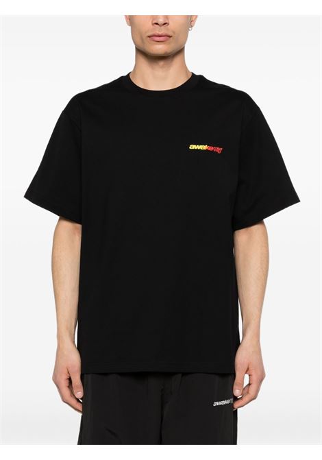 t-shirt gradient sport uomo nera AWAKE NY | AWK-SP26-TS008BL